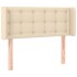 Cabecero de tela color crema 93x16x78/88
