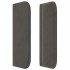 Cabecero de terciopelo gris oscuro 83x16x78/88
