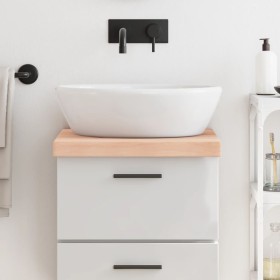 Encimera de baño madera maciza sin tratar 40x60x(2-6)