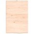 Encimera de baño madera maciza sin tratar 40x60x(2-6)