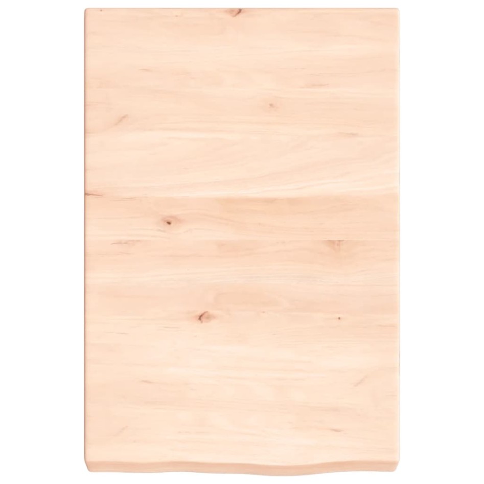 Encimera de baño madera maciza sin tratar 40x60x(2-6)