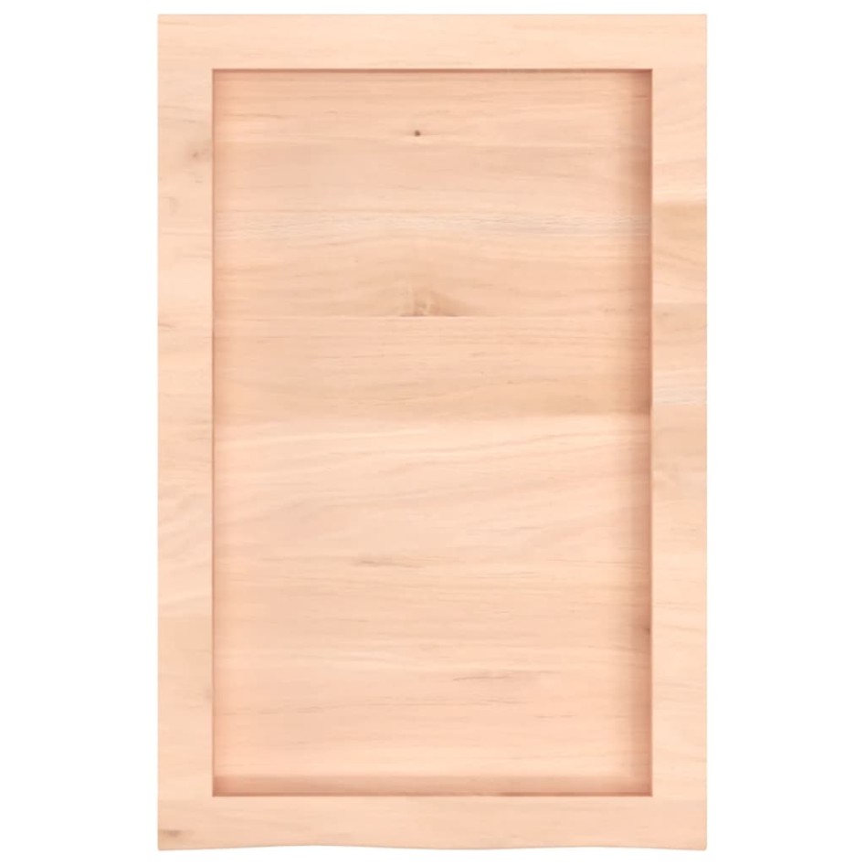 Encimera de baño madera maciza sin tratar 40x60x(2-6)