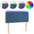 Cabecero con LED de terciopelo azul 100x5x78/88