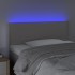 Cabecero con LED cuero sintético gris 90x5x78/88