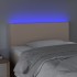 Cabecero con LED cuero sintético color capuchino 100x5x78/88