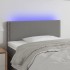 Cabecero con LED de tela gris oscuro 100x5x78/88