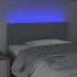 Cabecero con LED de tela gris claro 90x5x78/88
