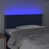 Cabecero con LED de tela azul 100x5x78/88