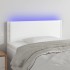 Cabecero con LED cuero sintético blanco 90x5x78/88