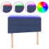 Cabecero con LED de tela azul 100x5x78/88