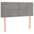 Cabecero con LED de terciopelo gris claro 90x5x78/88