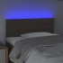 Cabecero con LED de tela gris taupe 100x5x78/88