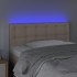 Cabecero con LED cuero sintético color capuchino 90x5x78/88