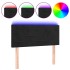 Cabecero con LED de terciopelo negro 80x5x78/88