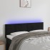 Cabecero con LED de terciopelo negro 144x5x78/88