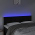 Cabecero con LED de terciopelo negro 144x5x78/88