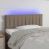 Cabecero con LED de tela gris taupe 80x5x78/88