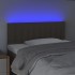 Cabecero con LED de tela gris taupe 80x5x78/88