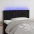 Cabecero con LED de terciopelo negro 80x5x78/88