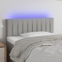 Cabecero con LED de tela gris claro 100x5x78/88