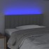 Cabecero con LED de tela gris claro 100x5x78/88