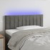 Cabecero con LED de terciopelo gris claro 80x5x78/88