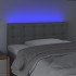 Cabecero con luces LED de tela gris claro 80x5x78/88