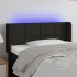 Cabecero con LED de tela negro 83x16x78/88