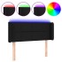 Cabecero con LED de tela negro 83x16x78/88