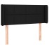 Cabecero con LED de tela negro 83x16x78/88