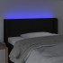 Cabecero con LED de tela negro 83x16x78/88
