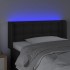 Cabecero con LED cuero sintético negro 83x16x78/88