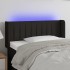 Cabecero con LED de tela negro 103x16x78/88