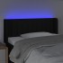 Cabecero con LED de tela negro 93x16x78/88