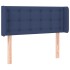 Cabecero con LED de tela azul 83x16x78/88