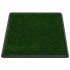 Inodoro mascotas con bandeja césped artificial verde 76x51x3