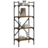 Librería de 4 estantes madera roble ahumado 56x31,5x138,5