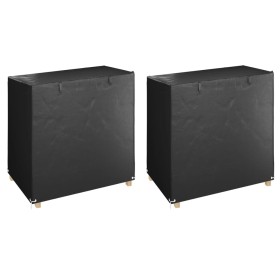 Fundas para banco balancín 2 uds 8 ojales PE