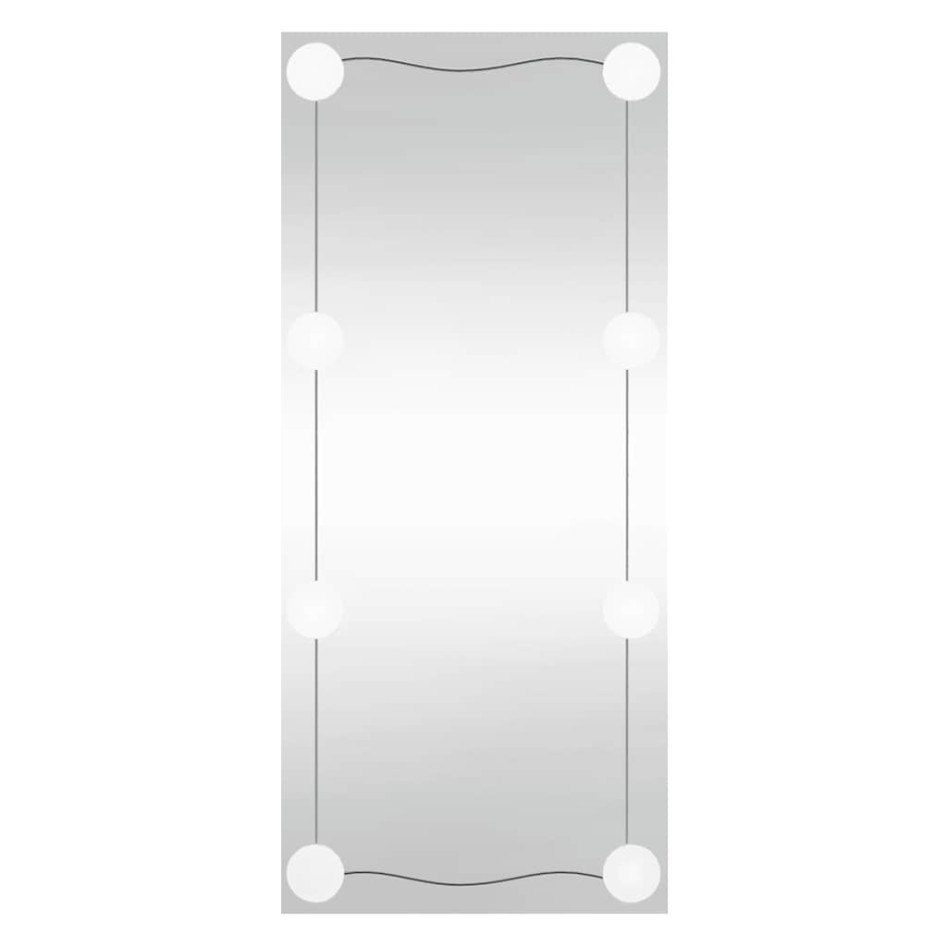Espejo de pared rectangular con luces LED vidrio 30x80