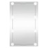 Espejo de pared rectangular con luces LED vidrio 40x60