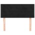 Cabecero de terciopelo negro 90x5x78/88