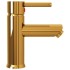 Grifo para lavabo de baño acabado dorado 130x176
