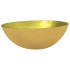 Lavabo de vidrio dorado 50x37x14