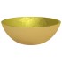 Lavabo de vidrio dorado 50x37x14