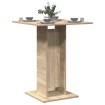 Mesa de bistró contrachapada color roble Sonoma 60x60x75 cm