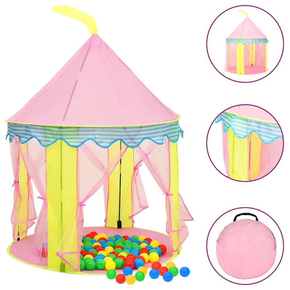 Tienda de juegos para niños rosa 100x100x127