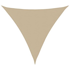Toldo de vela triangular tela Oxford beige 4x4x4