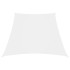 Toldo de vela trapezoidal de tela oxford blanco 3/5x4