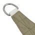 Toldo de vela trapezoidal de tela oxford beige 3/5x4