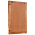 Espejo de baño madera maciza mango marrón y cristal 50x70x3